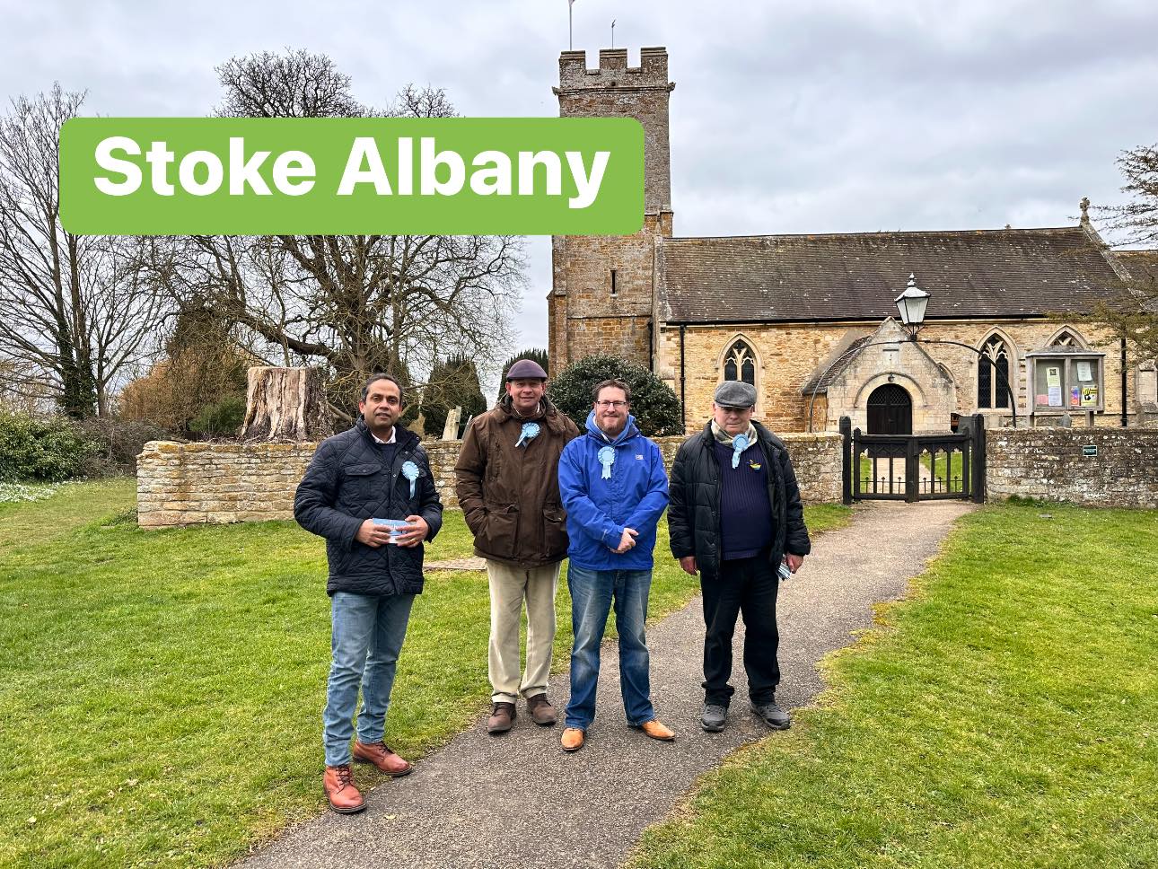 Stoke Albany Conservatives Philip Hollobone MP and local councillors
