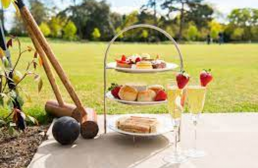 Croquet and afternoon tea
