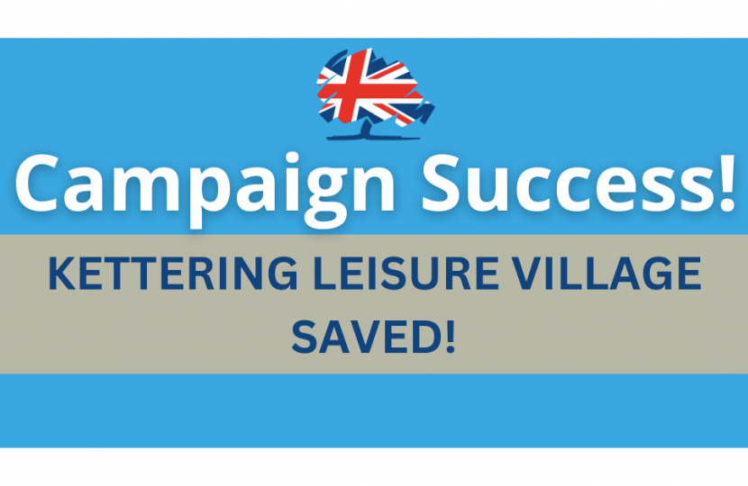 Kettering Conservatives Kettering Leisure Village saved