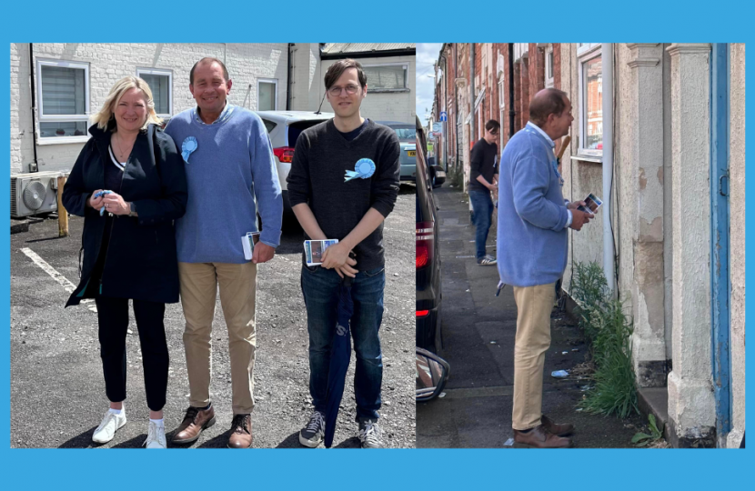 Kettering Conservatives canvassing in Clover Hill ward