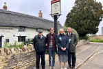 Local Conservatives outside Tollemarche Arms in Harrington Northamptonshire with Philip Hollobone MP.