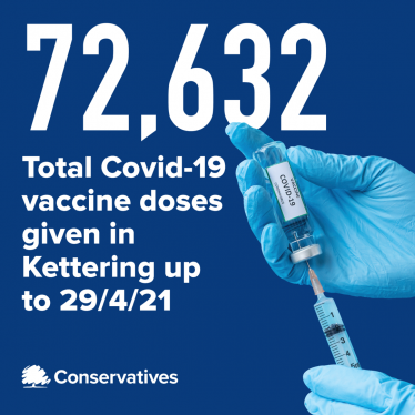 Kettering Constituency's vaccinations success Covid-19