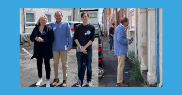 Kettering Conservatives canvassing in Clover Hill ward