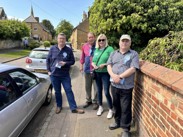 Local Conservatives canvassing in Loddington